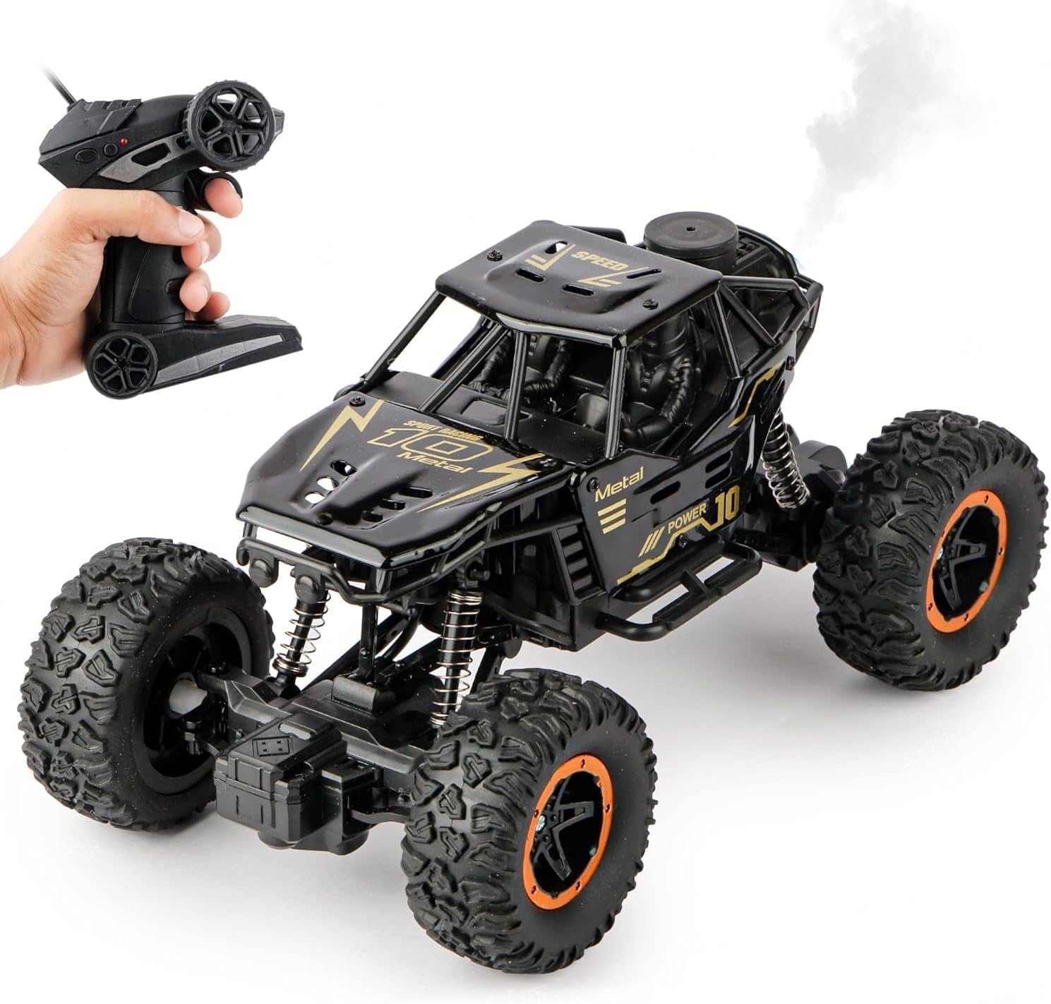 The Toys Hub - Ultimate 2X2 Offroad Rc Monster Truck: Remote Control Car Toy For Boys 3-5 - Big Size, High Performance, Exciting Adventures!(With Smoke),Multicolor
