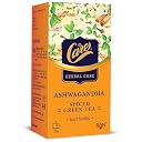 CARE Ashwagandha Immunity Booster Spiced Herbal Green Tea Bags, 100 Bags (4 Packs x 25) | Organic Desi Kahwa with Tulsi & Ginger | Whole Loose Leaves Blend | Ayurvedic Indian Kadha for Detoxification gallery image