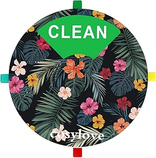 Aimant indicateur pour lave-vaisselle, forme ronde, rotation facile, résistant à l'eau, aimant anti-rayures pour toute surface magnétique