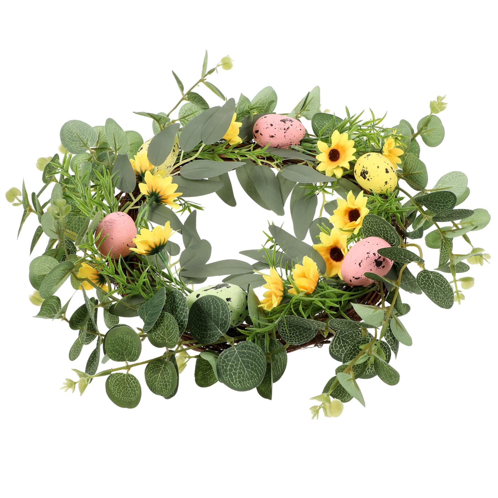 ABOOFAN 3 Pz ghirlanda pasquale easter egg pasquale ghirlande della porta d'ingresso di eucalipto fattoria arredamento ornamento ornamenti pasquali forniture pasquali
