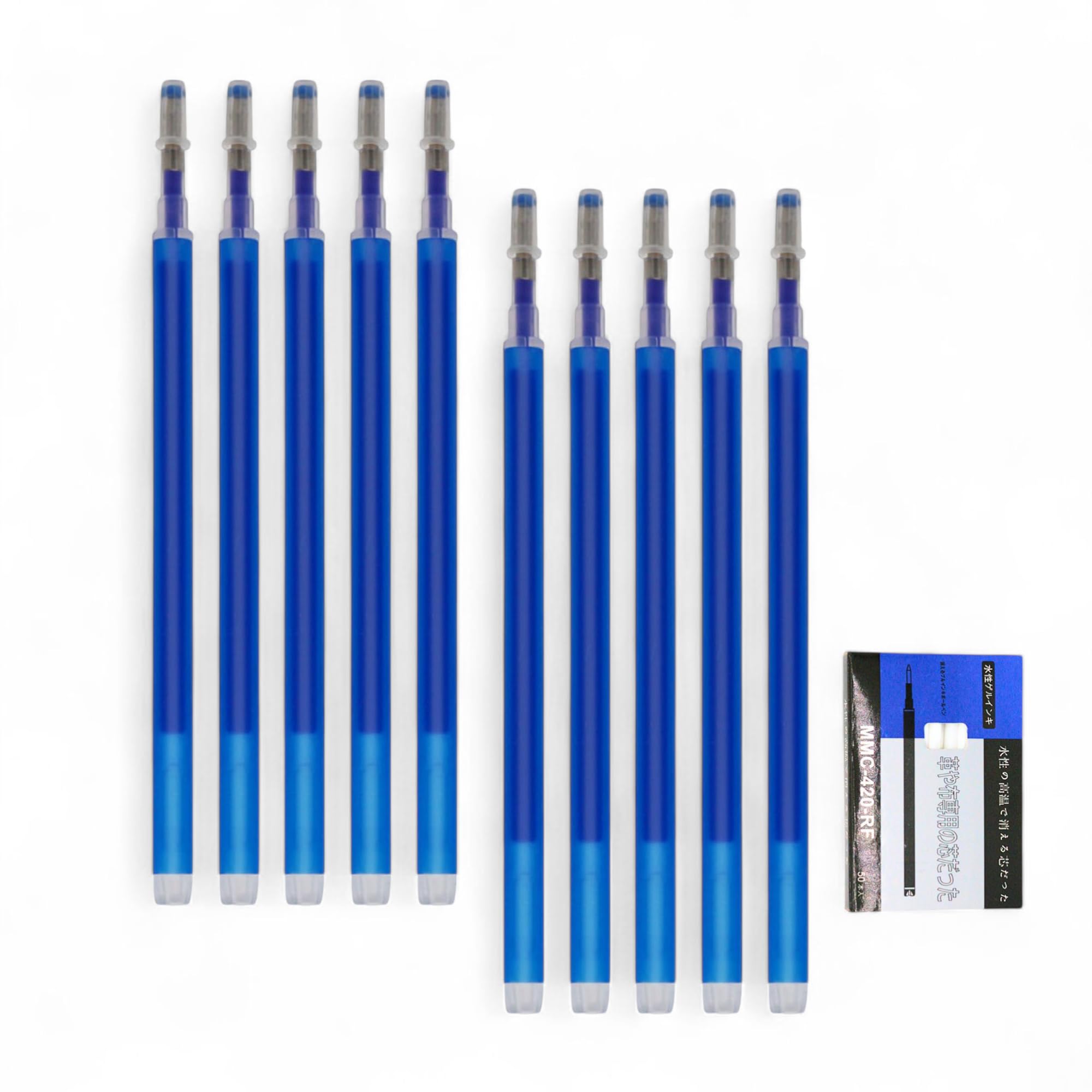 Heat Erasable Blue (Pack of 10) Fabric Pen Refills for Tailoring, Embroidery & Fabric Marking | Washable Ink Refill for MMC-420 Pens-image-5