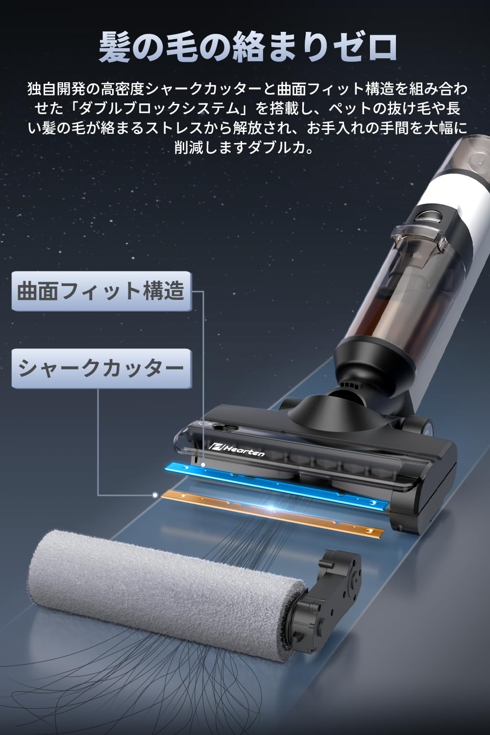 Hearten 水拭き掃除機 コードレス 20000Pa 強力吸引 楽天市場】「限定価格本日まで!!クーポンで15800円!!」 Hearten 水