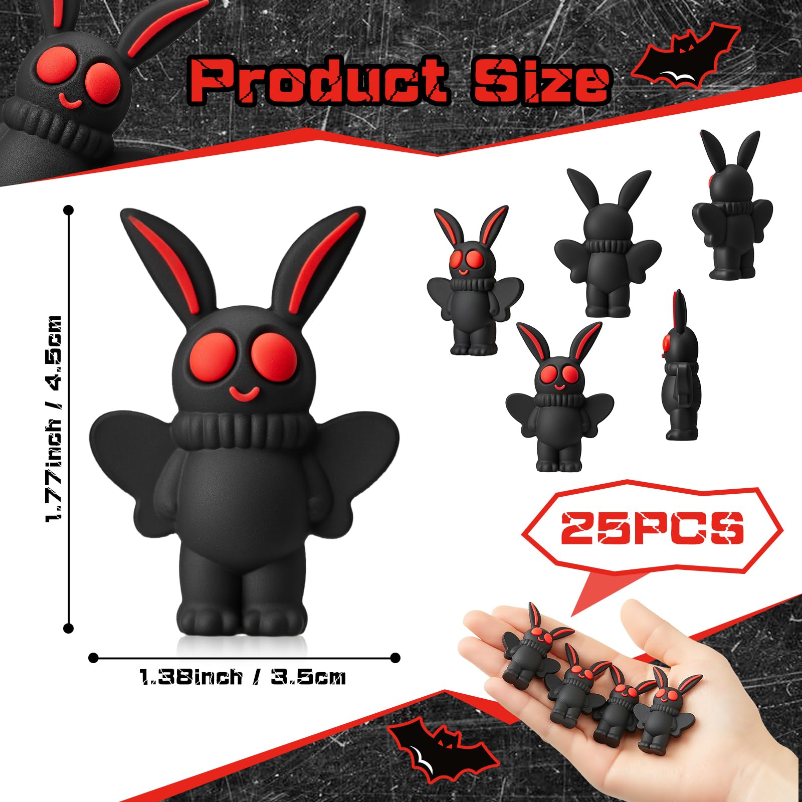 Amazon.com: Chunful 25 Pcs Mini Mothman Figurines Small Moth Man