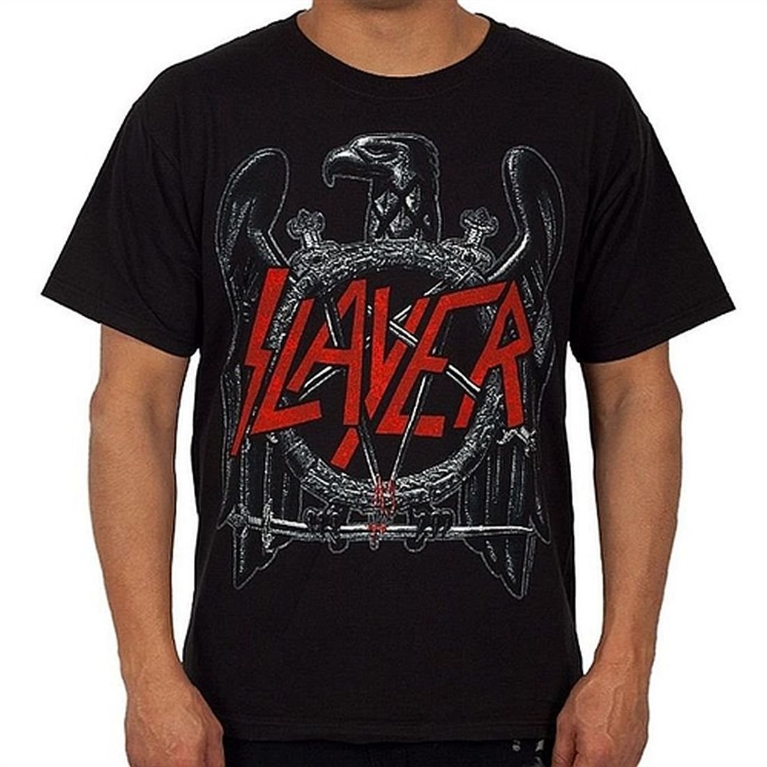 Slayer - Black Eagle Mens T-shirt in Black, XX-Large, Black