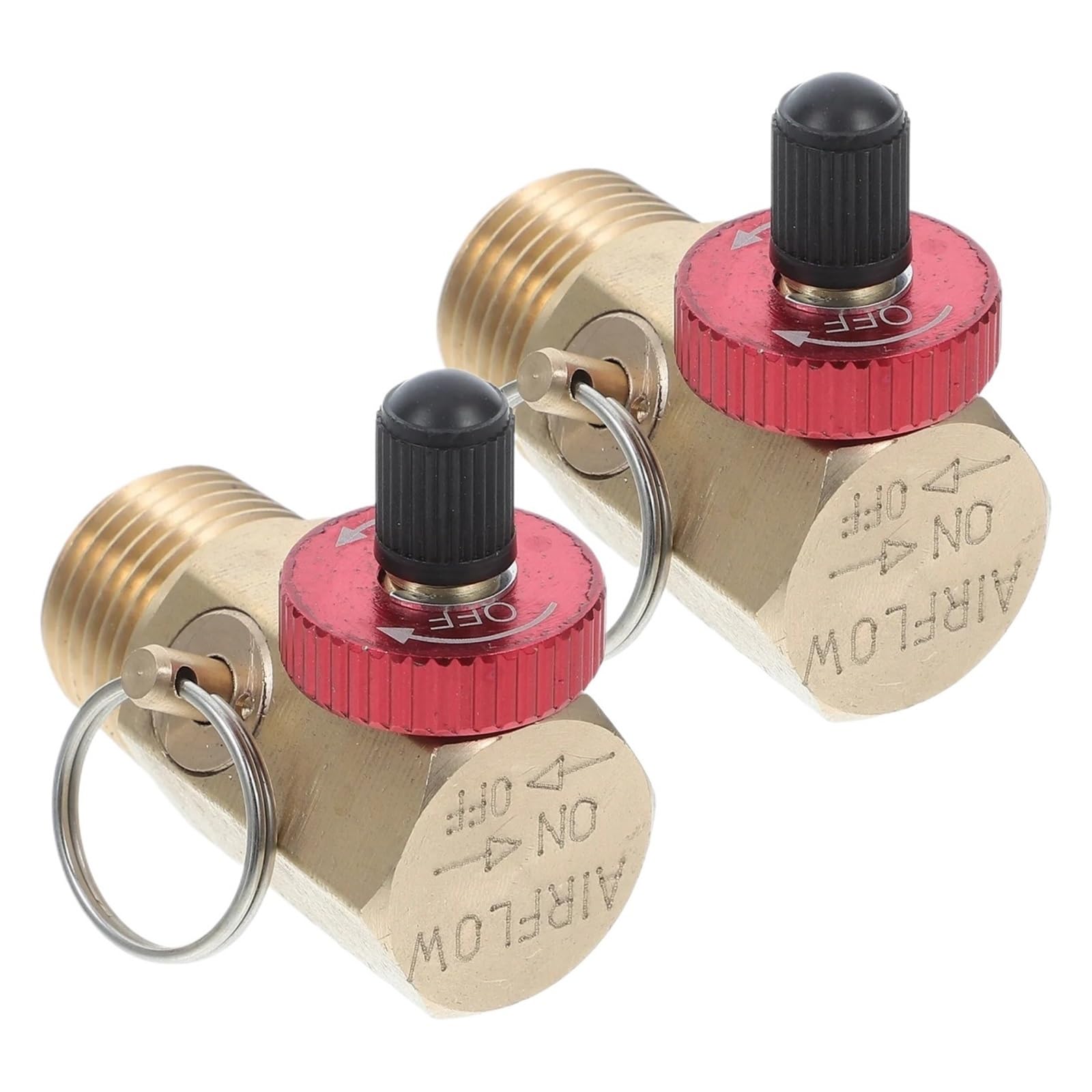 Hudfvioi Color1 Brass Pressure Relief Valve 2Pcs Brass Manifold Safety Valve For Water Pump