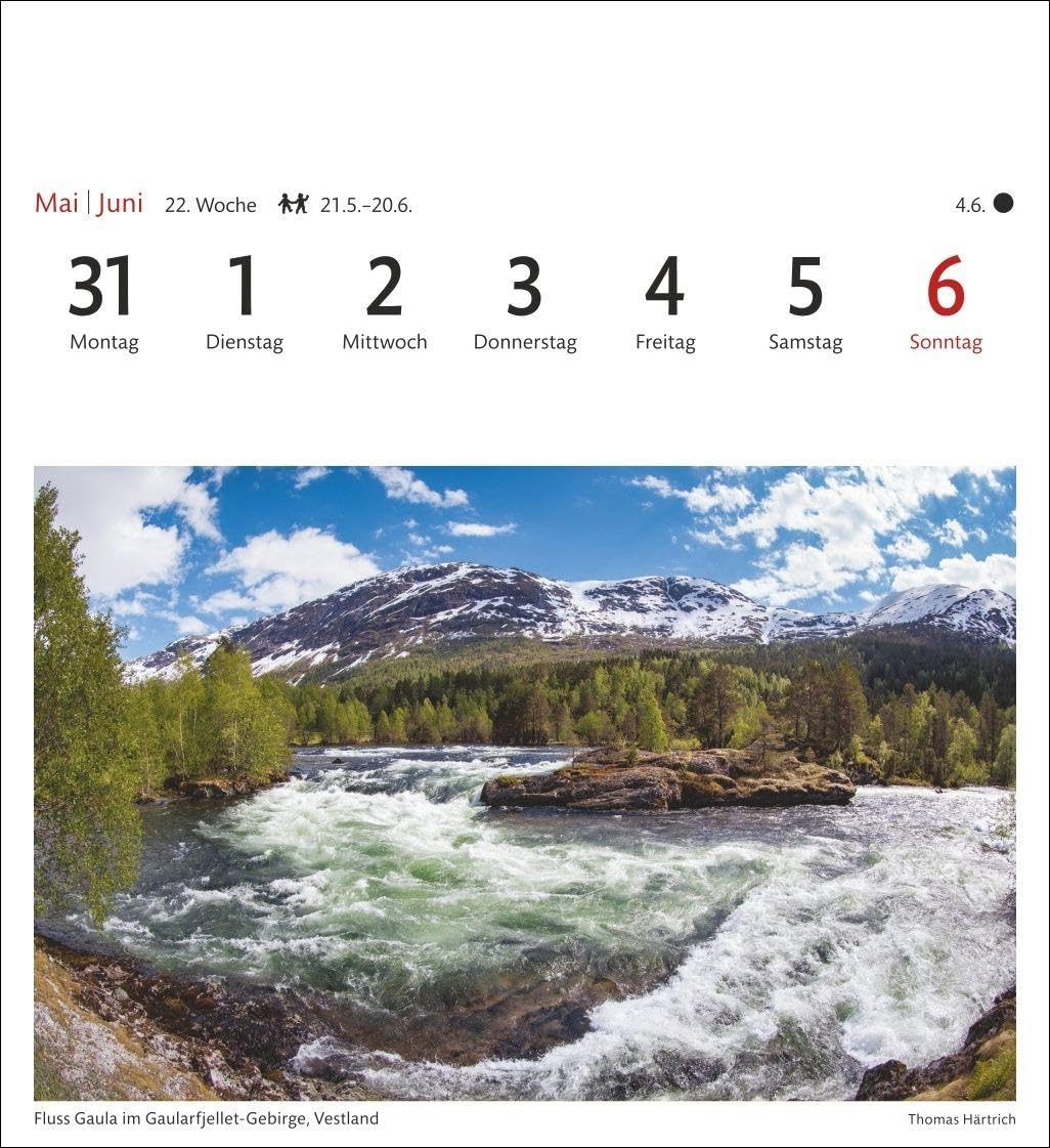 Norwegen Sehnsuchtskalender 2027 - Wochenkalender mit 53 Postkarten: Urlaubsträume in einem Tischkalender im Postkartenformat. Jede Woche neue ... in einen Foto-Kalender. Auch zum Aufhängen