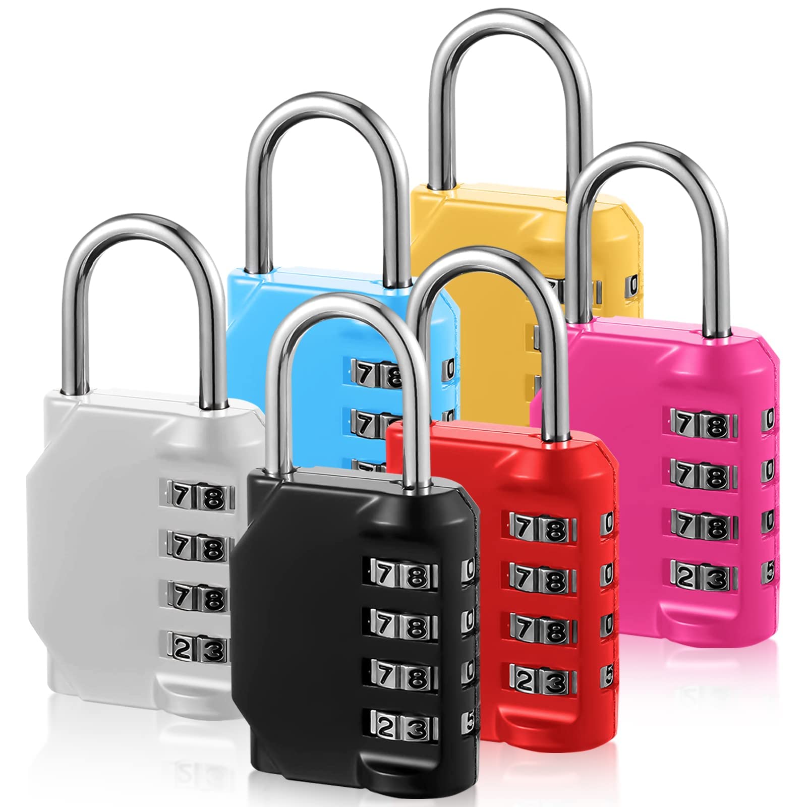 6 Packs Combination Lock Pack, Digital Locker Lock