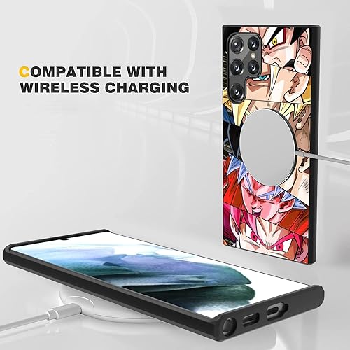 Miniatura 5 de ZHUXUXITT Funda compatible con Samsung Galaxy S22 Ultra, diseño de dibujos animados de anime, 10 patrones para hombres, niños y niñas, silicona