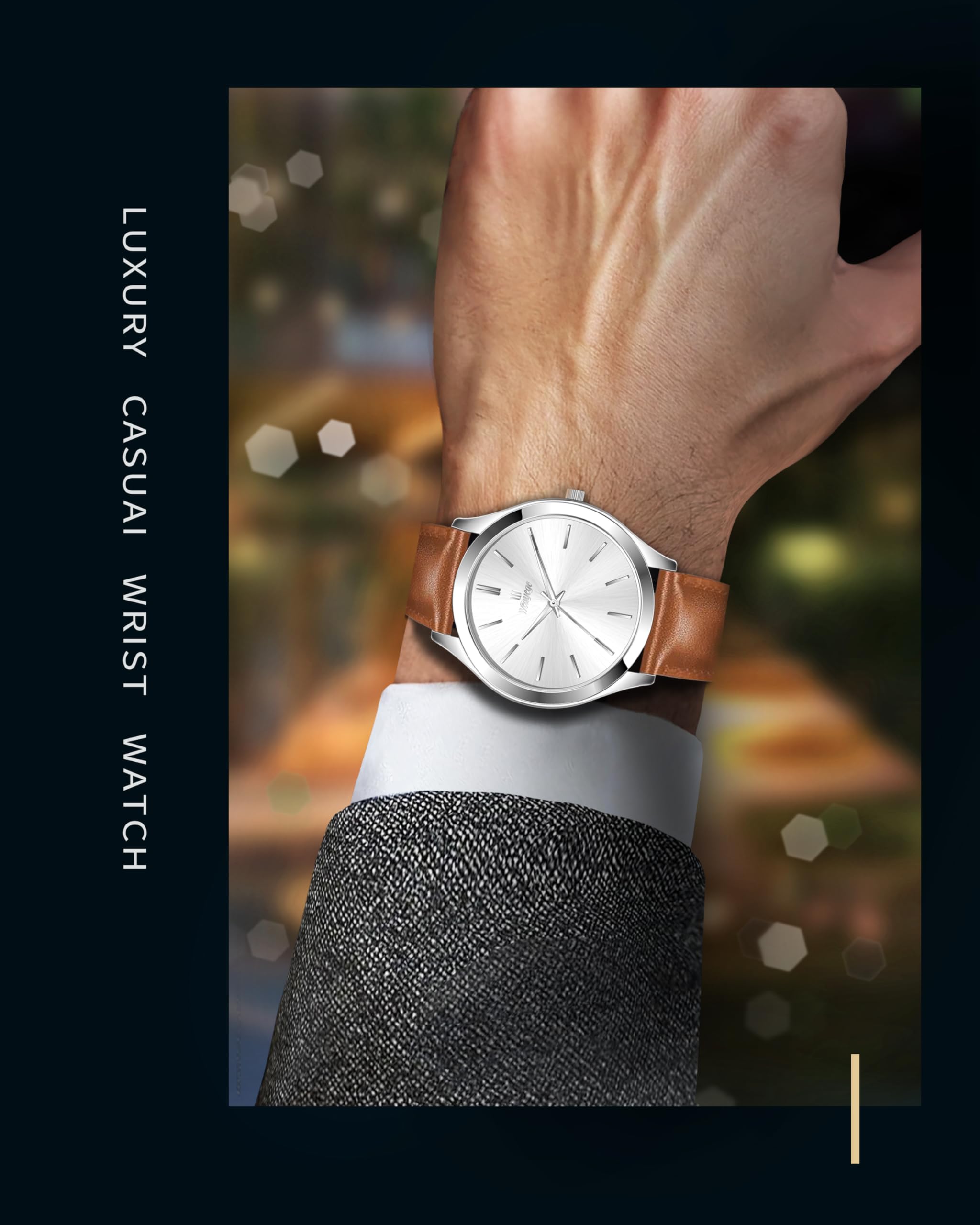 Orologio da polso da uomo, alla moda, minimalista, al quarzo, impermeabile, per lavoro, regalo per uomo