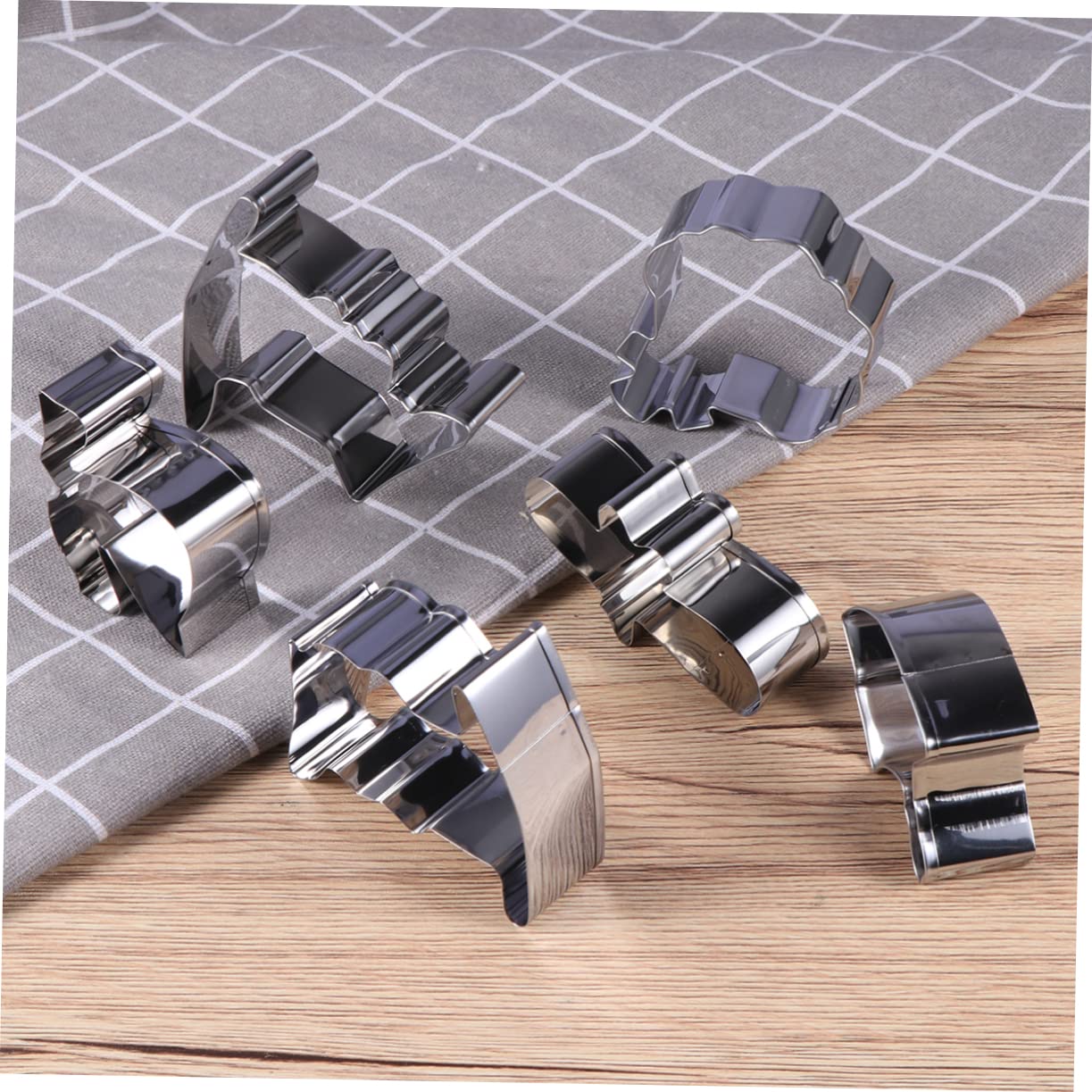 UPKOCH 3 Set Di Per Biscotti in Acciaio Inox Antiaderente Forma Di Cappello Per Biscotti Certificato Di Abito Per La Cottura Al Forno 6 Pezzi*3