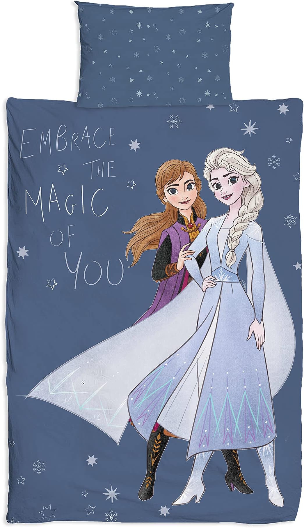 Frozen Disney Transparent' Single Duvet Set Repeat Print Design
