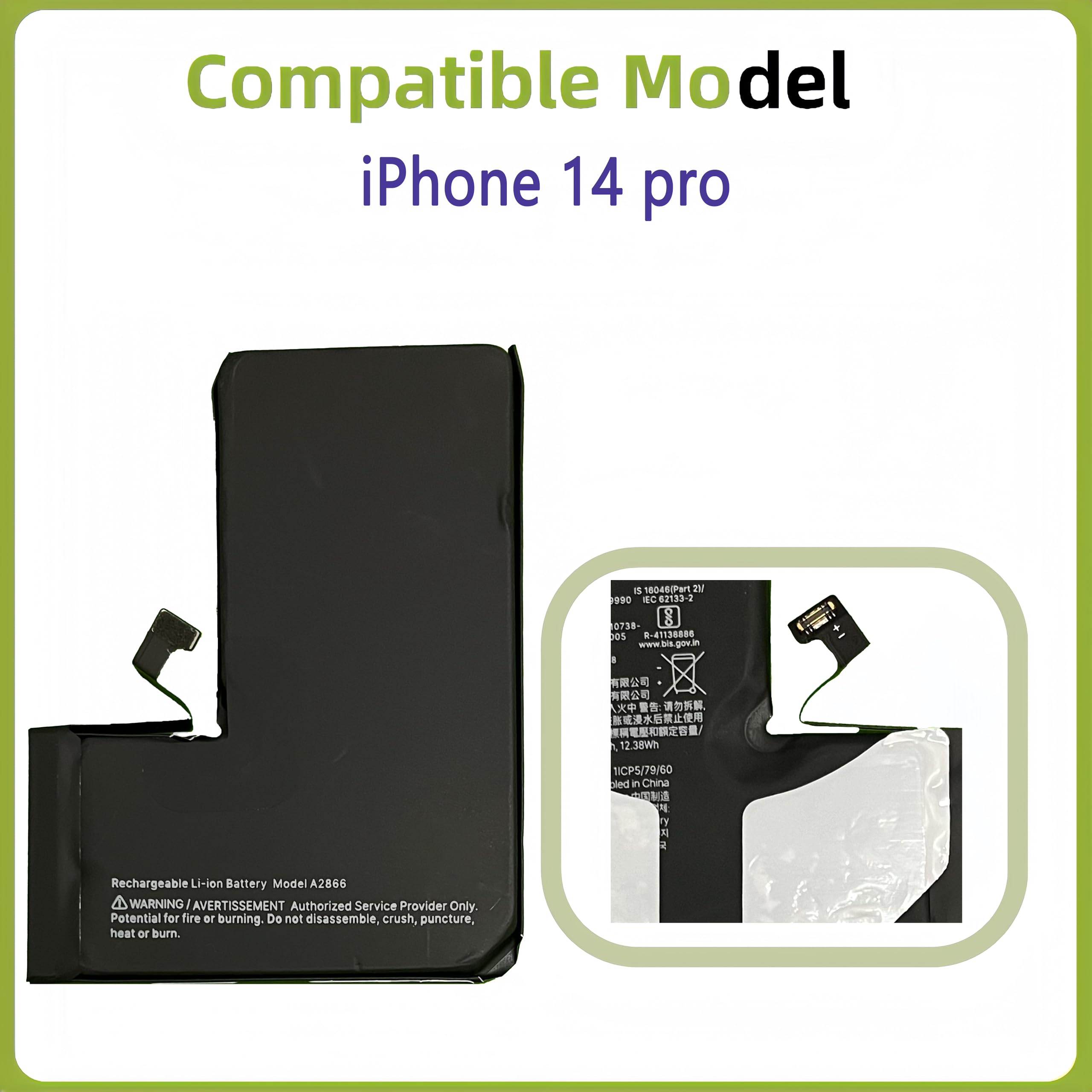 Amazon.com: ERYNK A2866 Rechargeable Battery Compatible with