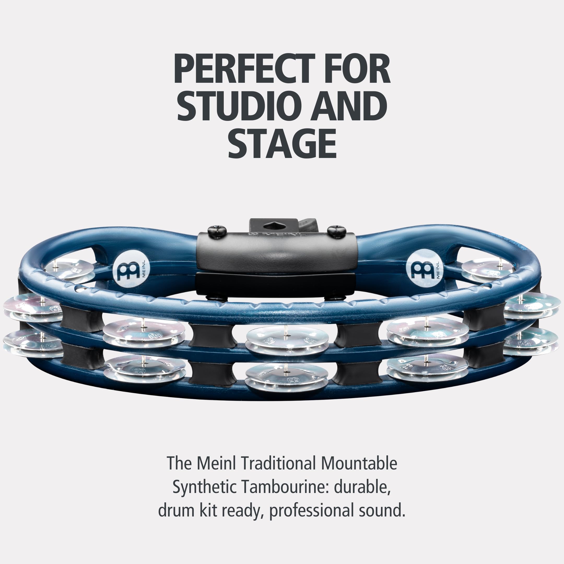 Image secondaire de Tambourin Fixe Meinl TMT2AB avec Cymbales Aluminium Bleu