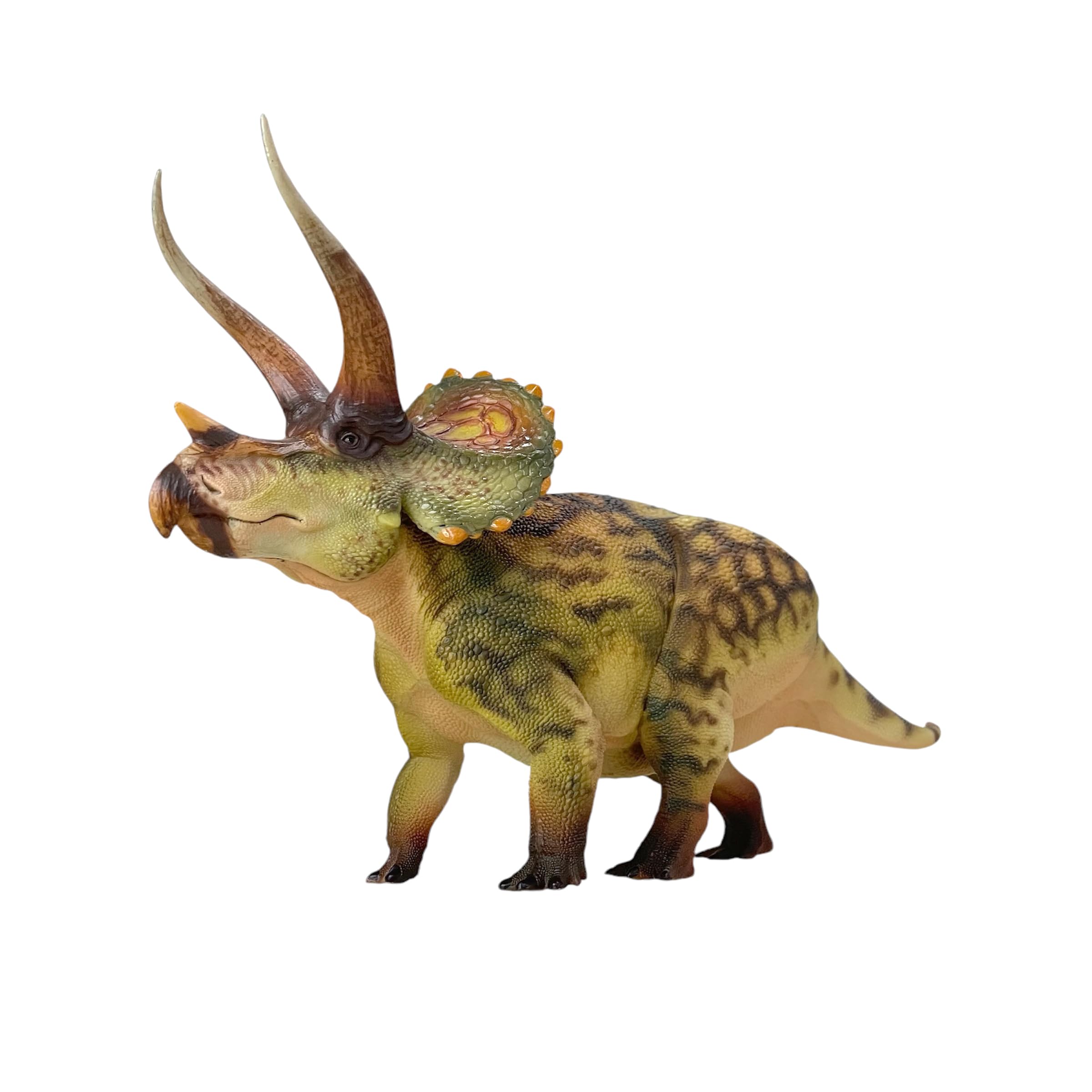 値下げです！【トリケラトプス】恐竜木彫り彫刻　全長35ｃｍ　送料無料！ tanakasouken_15-130-35
