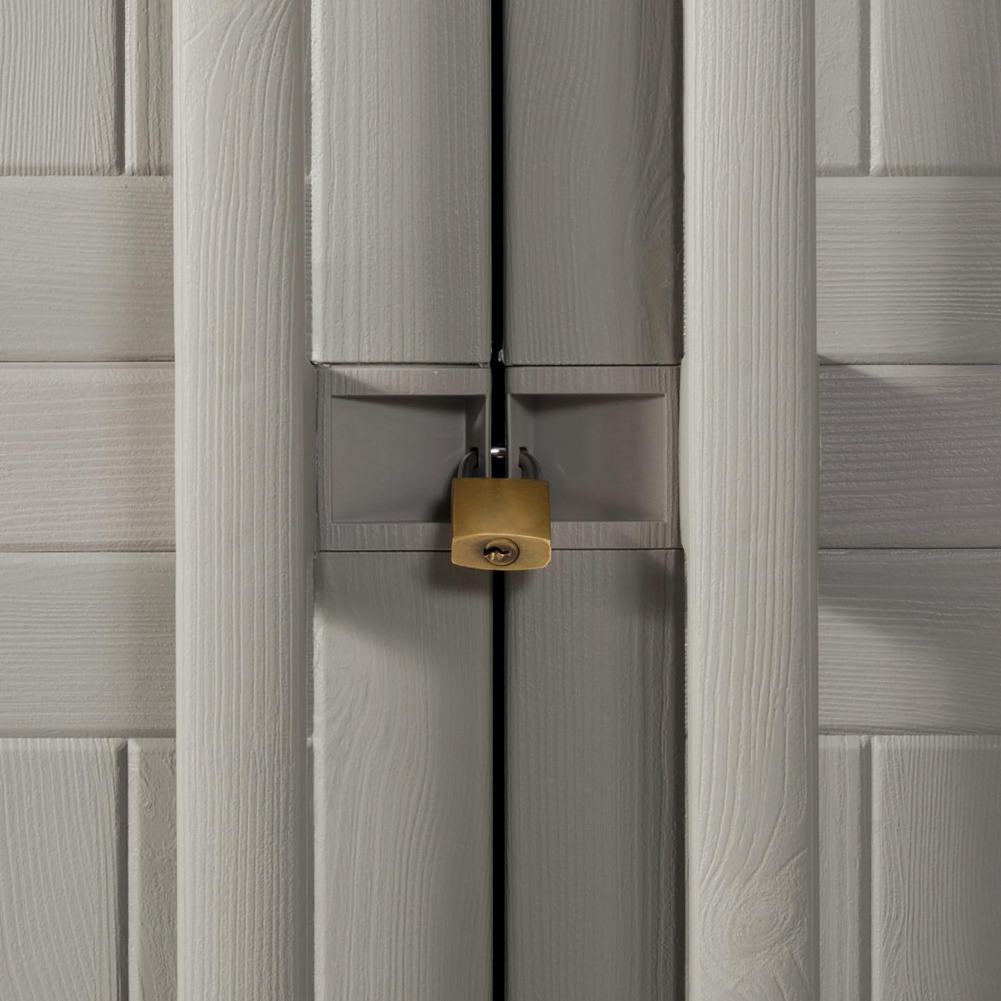 TOOMAX Armadio Portascope Wood Midi 65x37x173h cm plastica grigio tortora 4 ripiani regolabili piedini