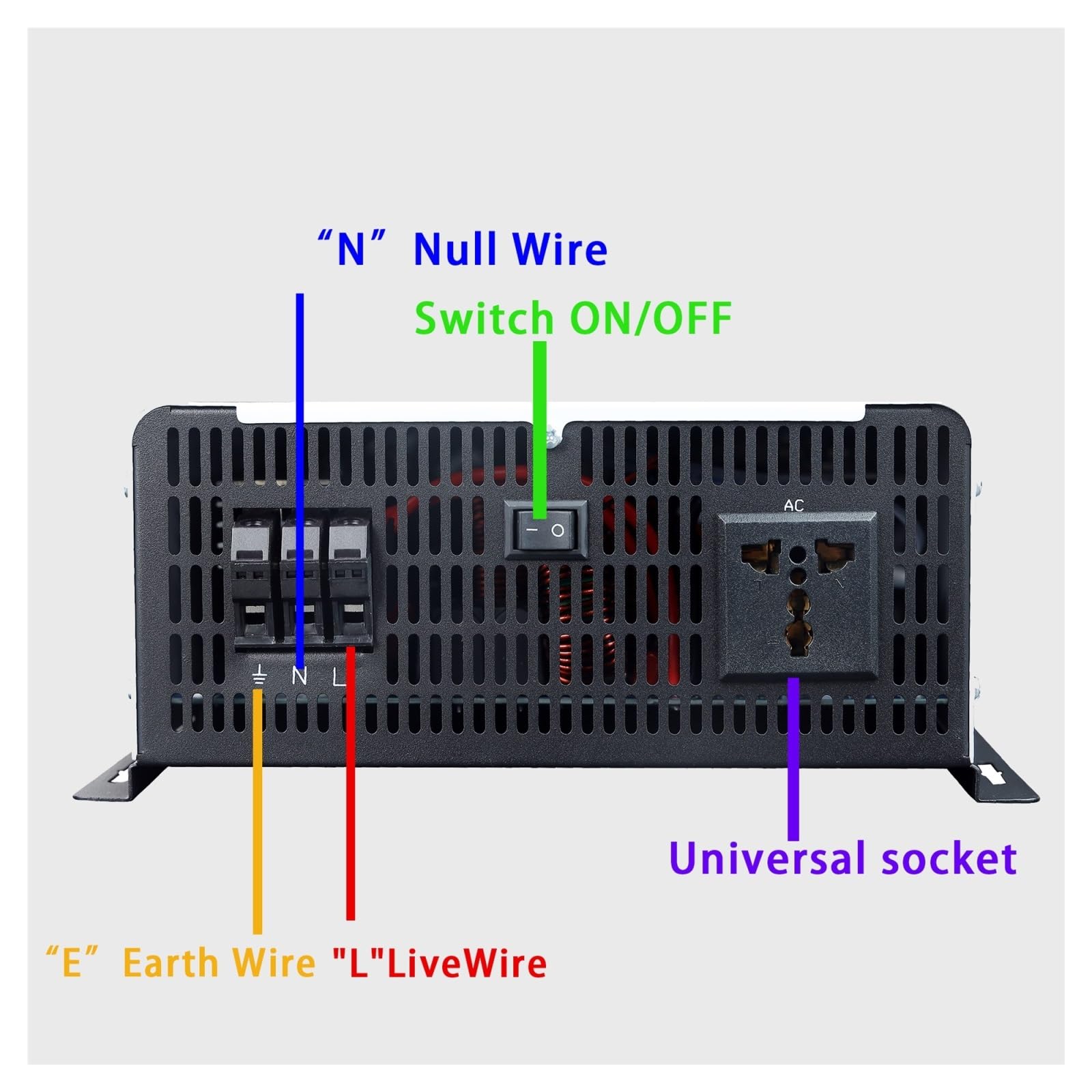 Inversor De Onda Sinusoidal Pura 12000W, 10KW, 6KW, 12V/24V/36V/48V/60V/72V/96V, Convertidor Solar CC A CA, For Coche, Vehículo Recreativo Inver MúLtiples Protecciones(10000W 10KW,12V)