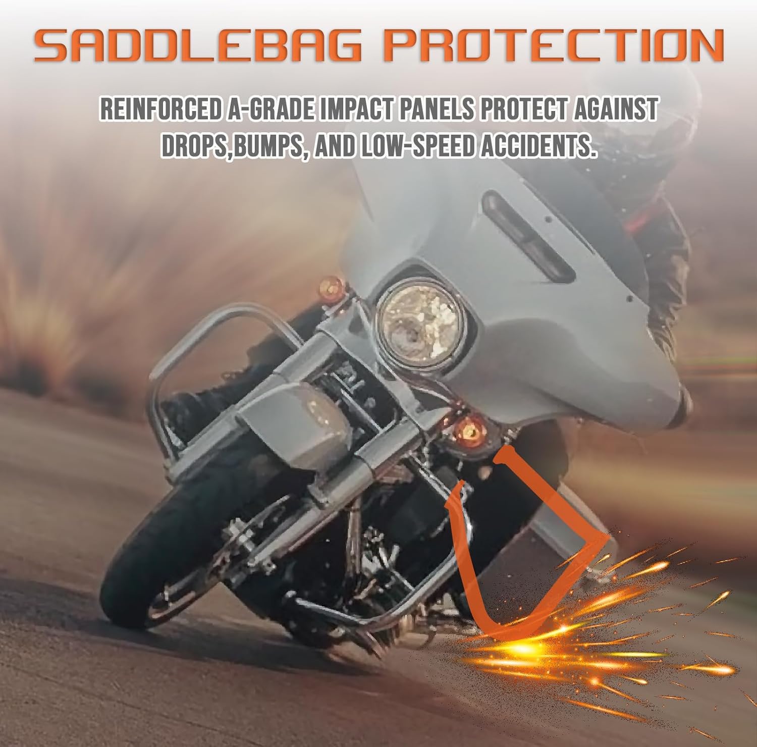 Kinglemc Saddlebag Guard Bar Bracket for Harley Heritage Classic 2018-2024