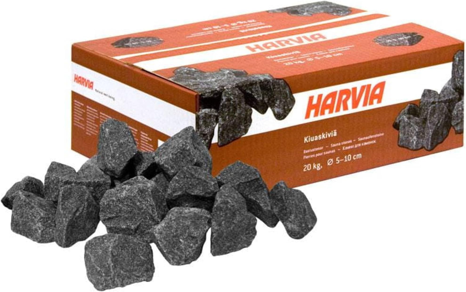 HARVIA 20 KG SAUNA STONES 5-10 cm