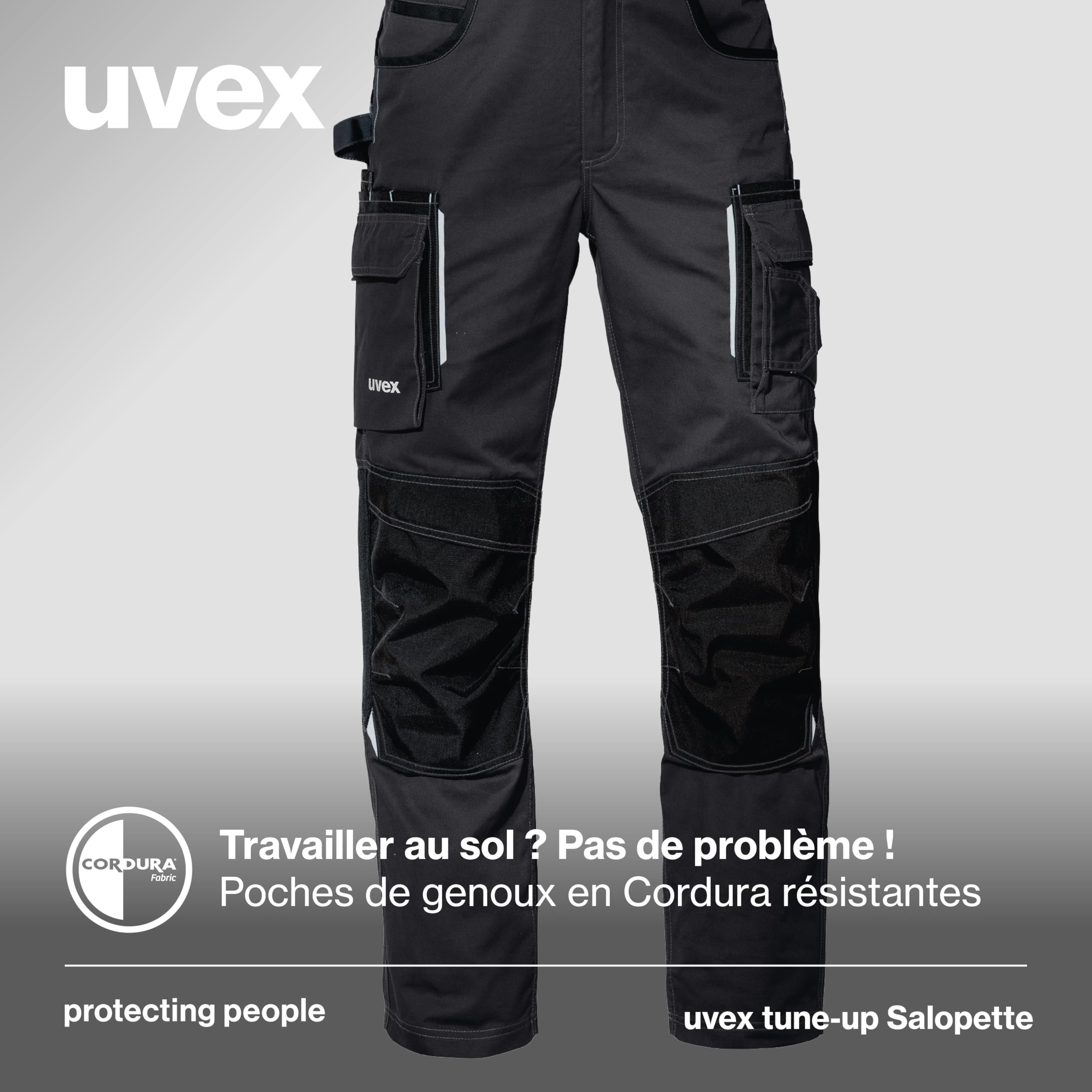 Uvex Pantalon Cargo Tune-up pour Le Travail - Salopette pour Homme - léger & Respirant