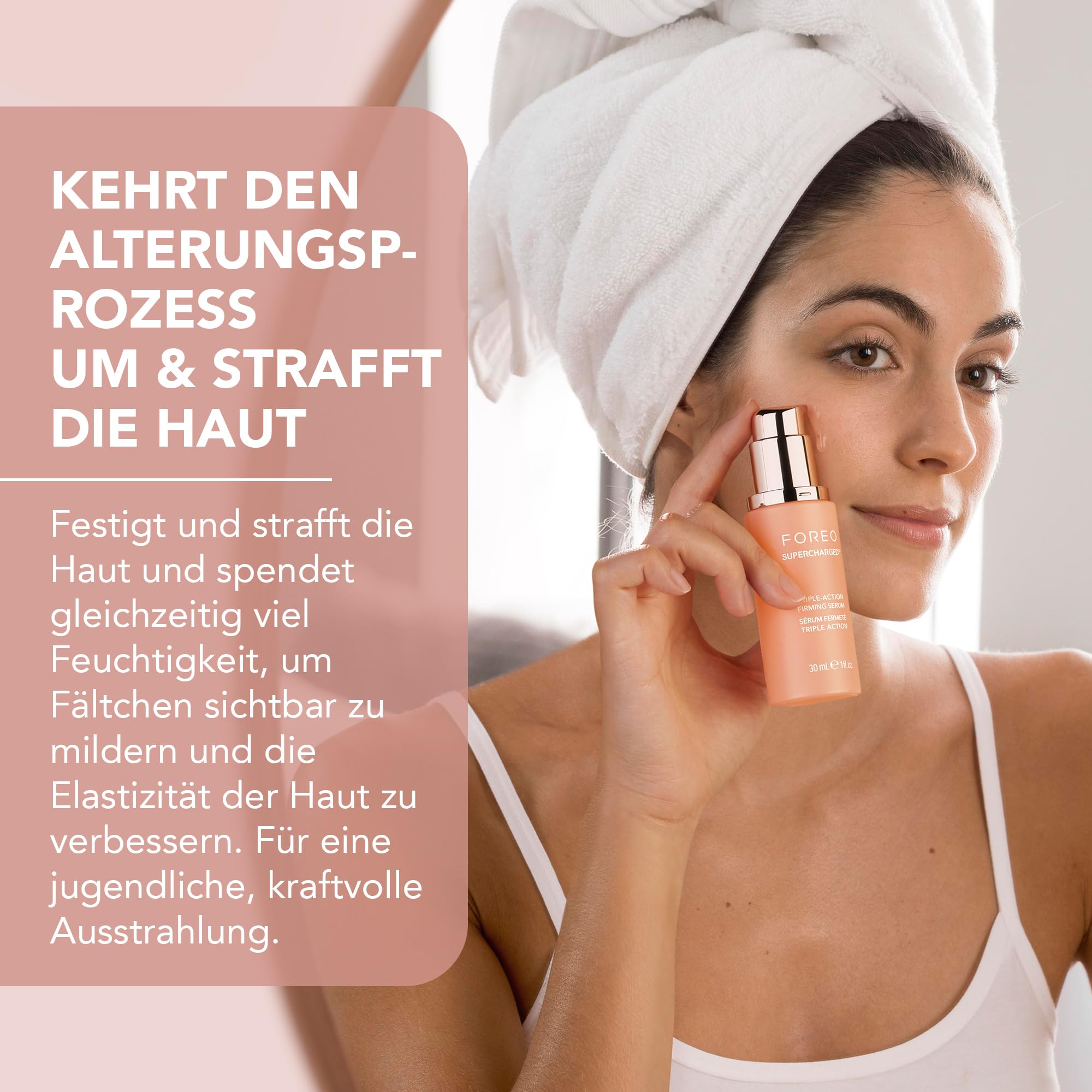 BEAR mini + Supercharged Triple-Action Straffungsserum 30 ml Set | Mikrostrom-Gesichtsgerät, Gesichtsmassagegerät, Straffungsserum, Hautpflege, Gesichtstoning, Anti-Aging, Falten, Reise