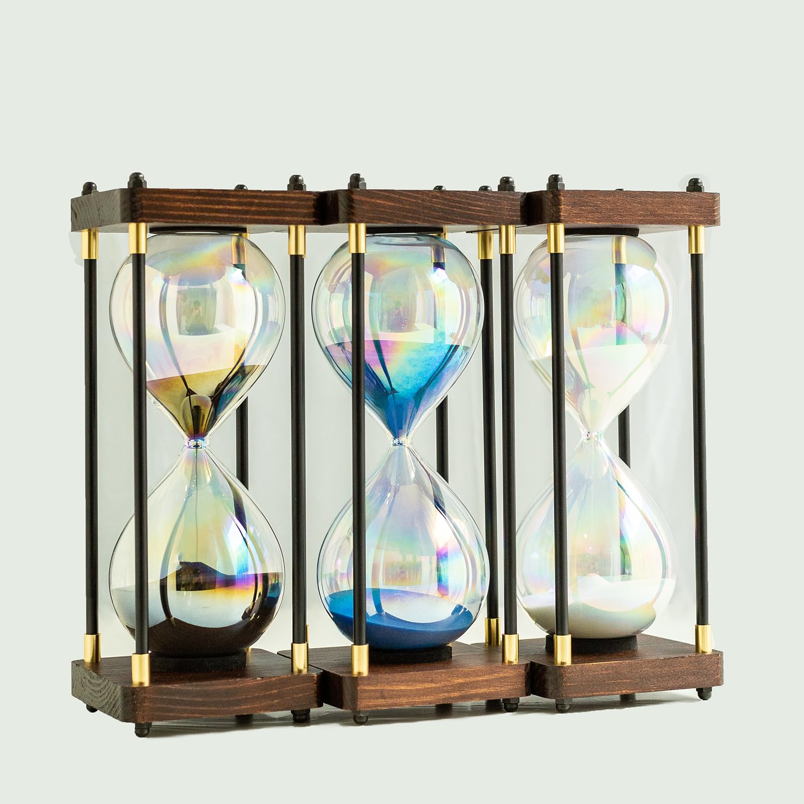 Clessidra Timer 60 Minuti - Legno E Vetro Per Ufficio E Casa - Foto 12