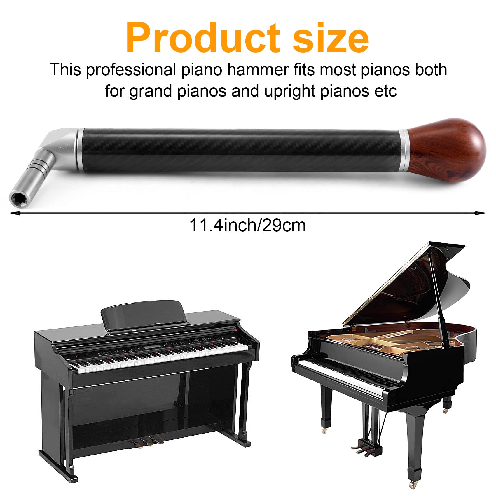 Der Carbon Tube Piano Tuning Hebel Kohlefaser Tube Piano Tuning Hammer Piano Tuner