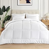 Vista 14 de Sonive Edredón acolchado para todas las estaciones, relleno de edredón alternativo para todas las estaciones, microfibra suave y transpirable