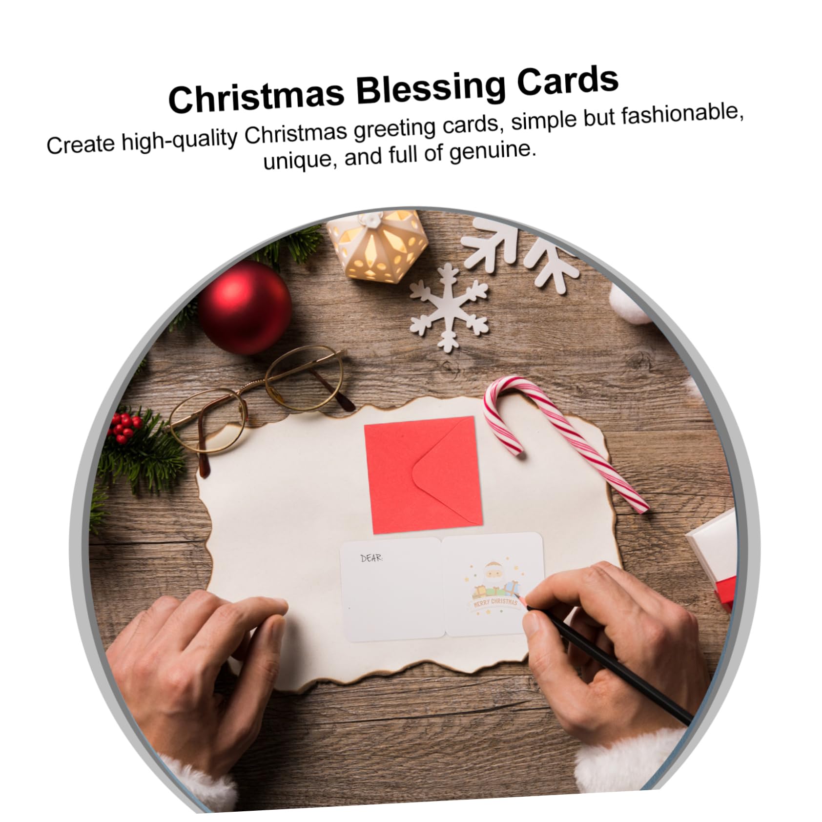 6 Set Di Biglietti Di Auguri Natalizi in Grandi Quantità 50 Biglietti Carta Speciale Design Di Babbo Natale Albero Di Biglietti Di Auguri Festivi Per Il Anno