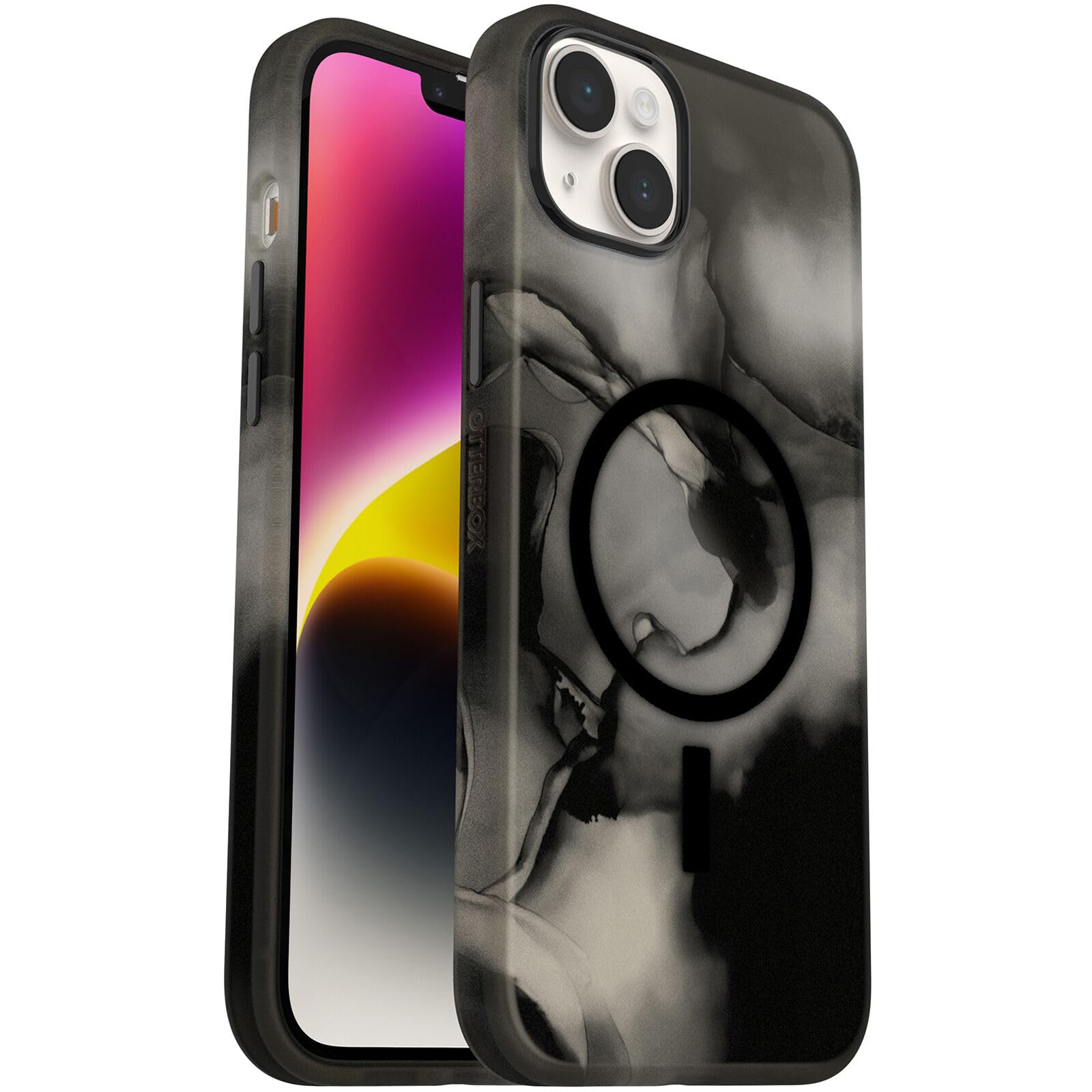 OtterBoxUltra-Slim iPhone 14 Plus Case (ONLY) - Made for Apple MagSafe, Artistic Protective Phone Case with Soft-Touch Material for Comfort (Argent)