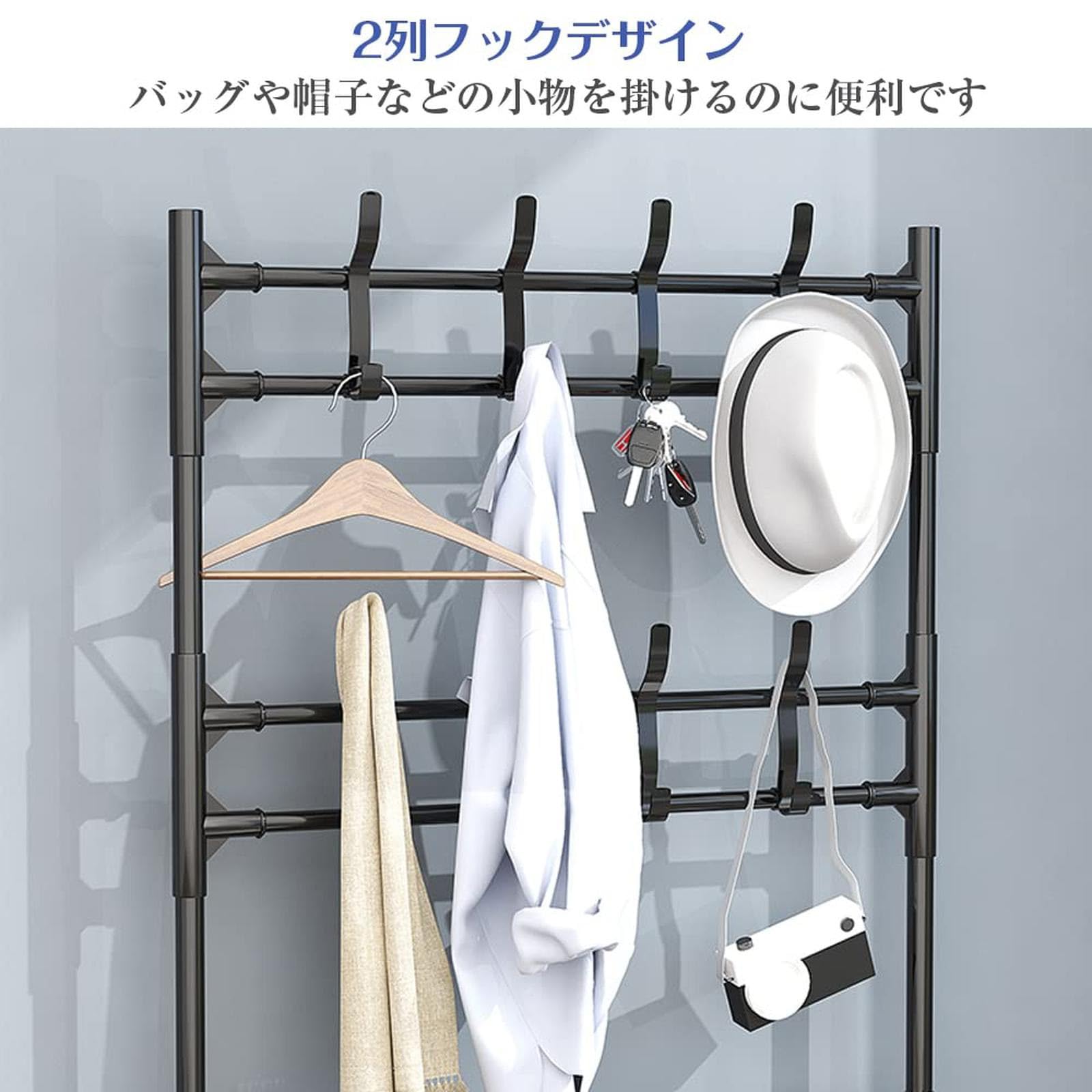 Amazon.co.jp: シューズラック 5段 靴棚 玄関 幅60 棚 靴 収納 ラック