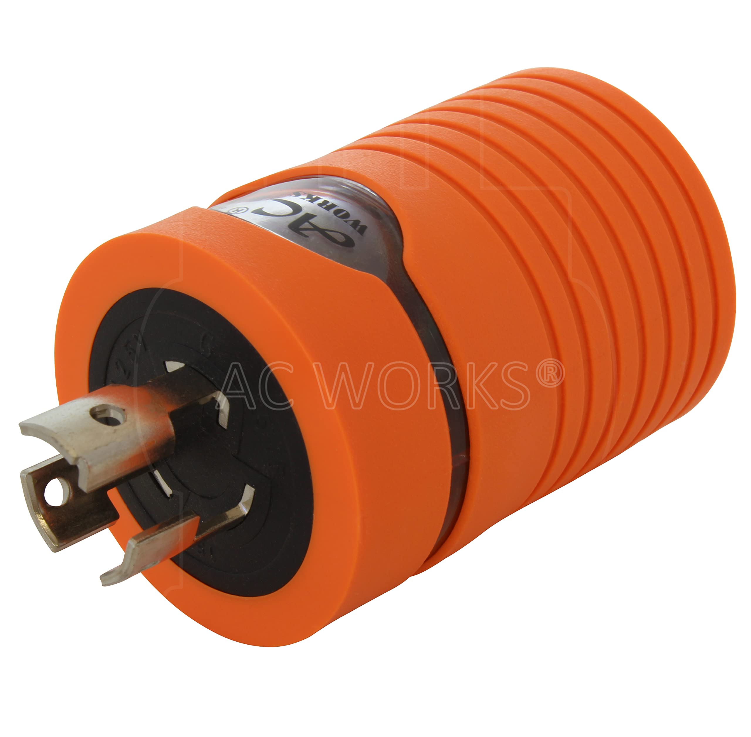 AC WORKS [ADL515520] Locking Adapter NEMA L5-15P 15Amp Locking