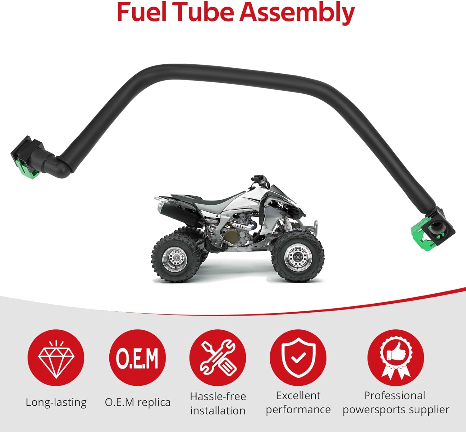 JAVIK Fuel Tube Assembly For Kawasaki KFX450R 2008-2014 O.E.M# 51044-0031