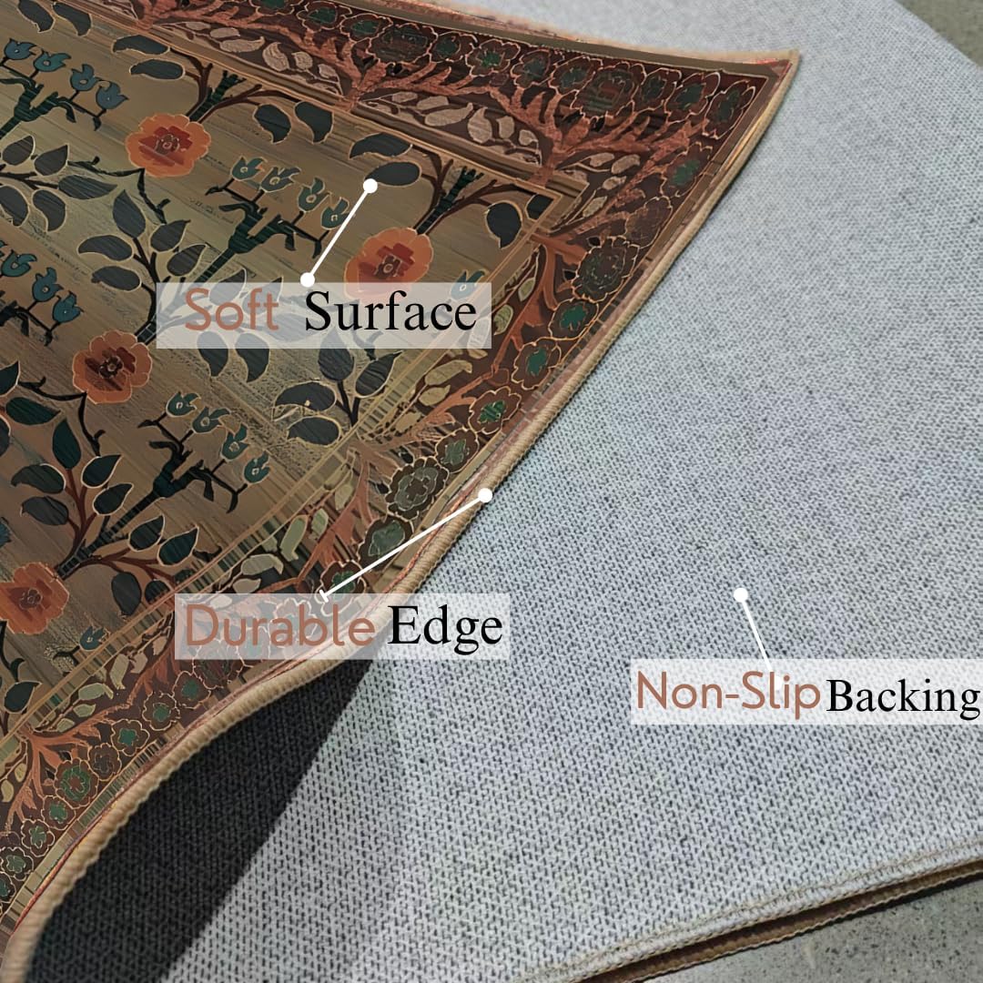 Crafters & Weavers Arts and Crafts Soft Washable Non Slip Area Rug (5.7' x 7.8')