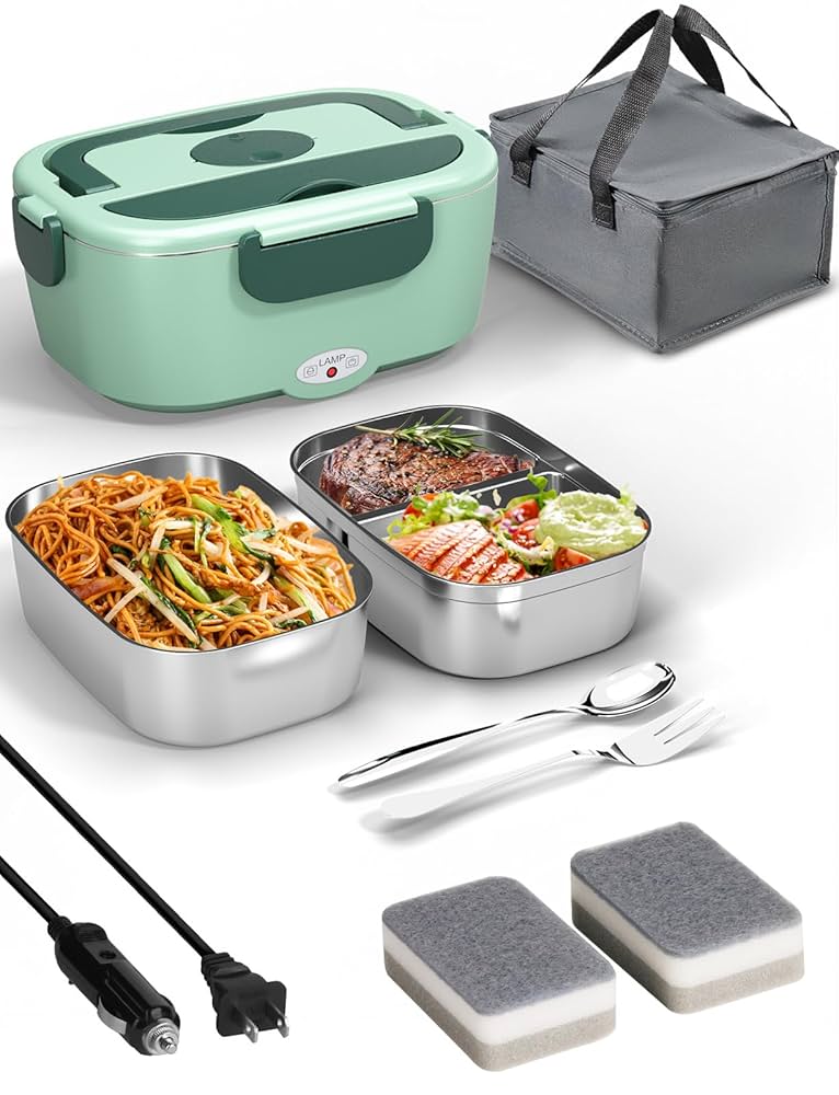 Amazon | 仕事用電動ランチボックスフードヒーター、80Wフード