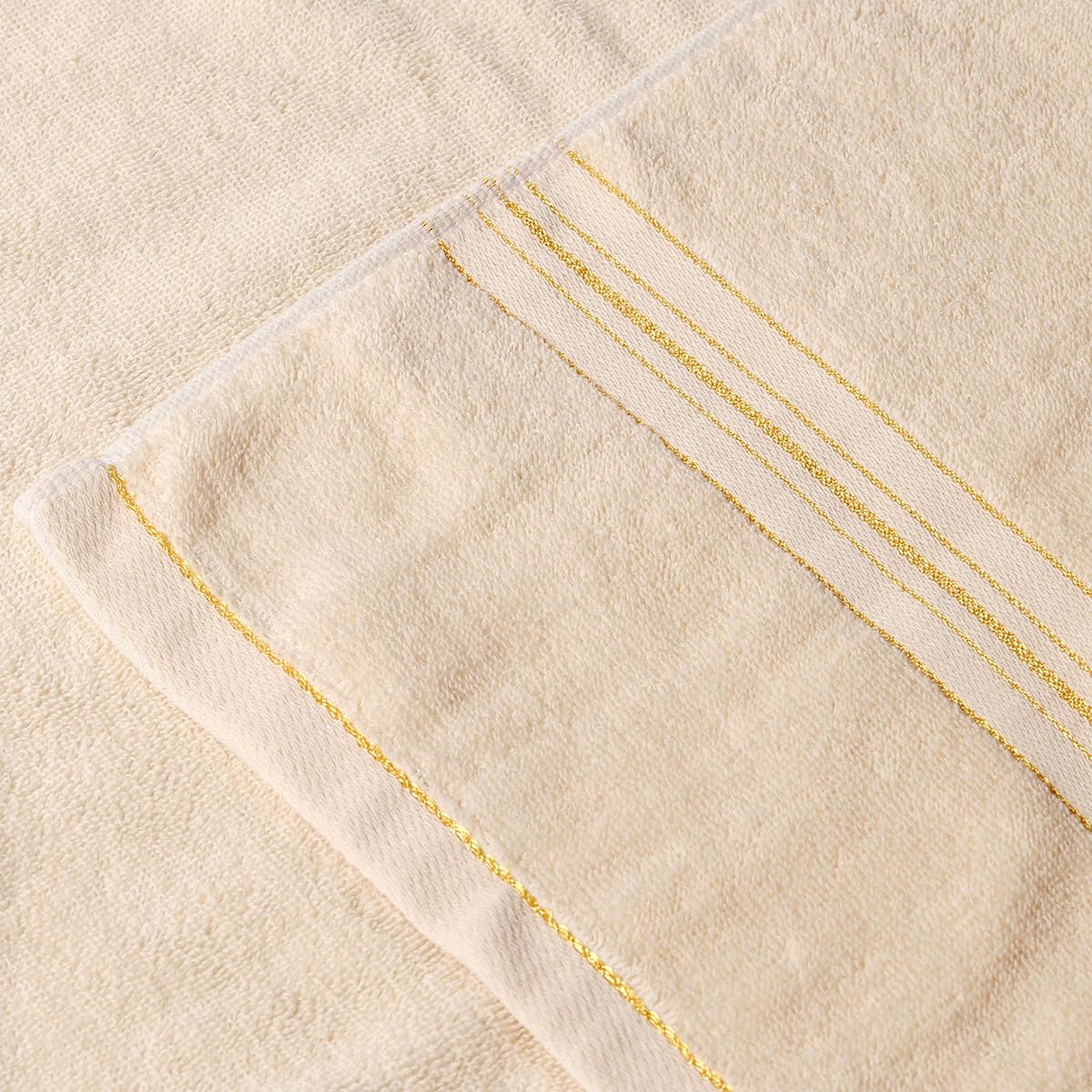 Set di 4 asciugamani da bagno di alta qualità, 100% cotone, leggeri e morbidi, 68 x 137 cm (multicolore-4)