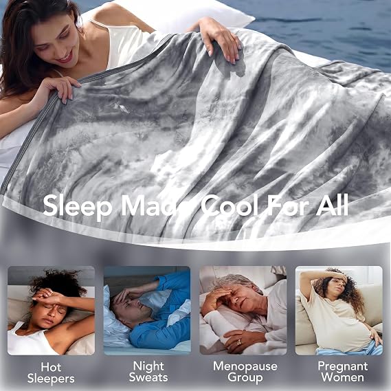 Topcee Cooling Blanket Throw 50x70 for Hot Sleepers