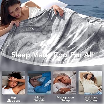Topcee Cooling Blanket Throw 50x70 for Hot Sleepers