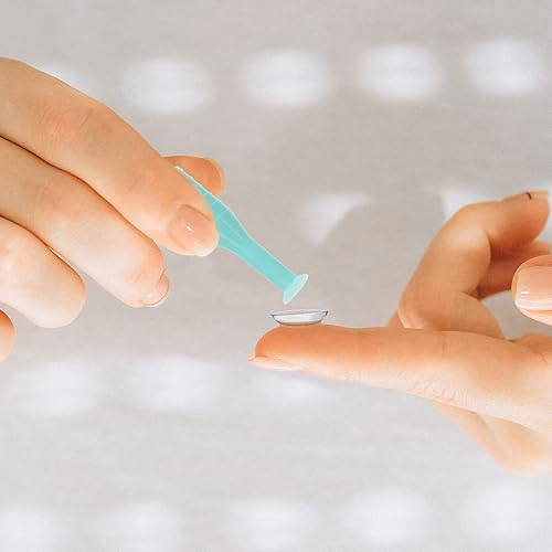 Miniatura 5 de MILISTEN Removedor e insertador de lentes de contacto suaves, 4 piezas de ventosa, verde, silicona, 2.0x0.3x0.3 in, viajes y uso diario