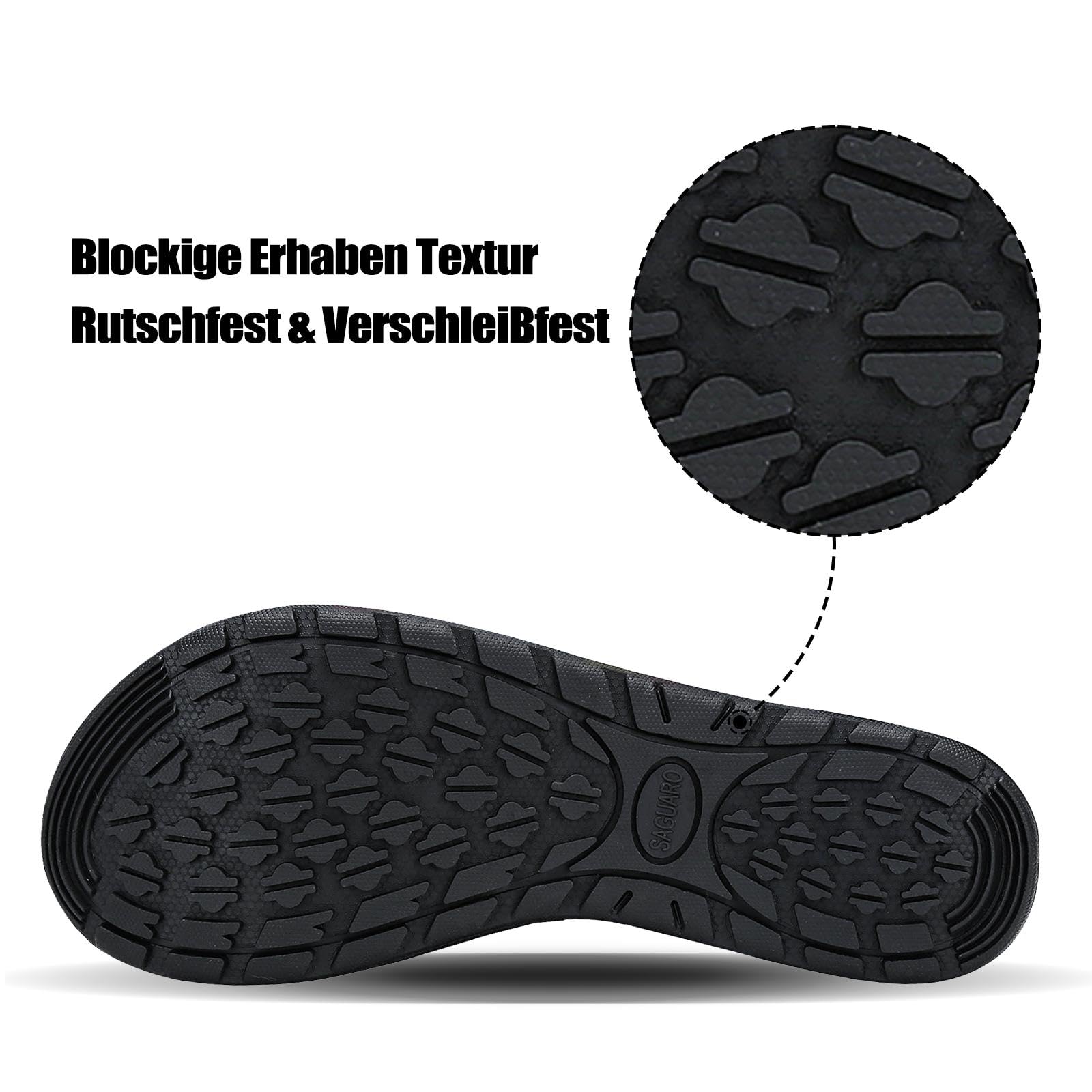 SAGUARO Escarpines Secado Rápido Zapatillas de Agua Mujer Hombre, Gr.36-47 EU