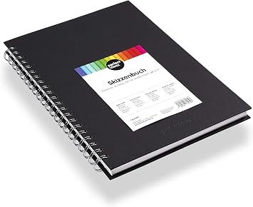 Skizzenbuch DIN-A5 Mit Hardcover – 96 Seiten Dickes Papier, Ideal Für Künstler & Zeichenfans Künstler Skizzenblock