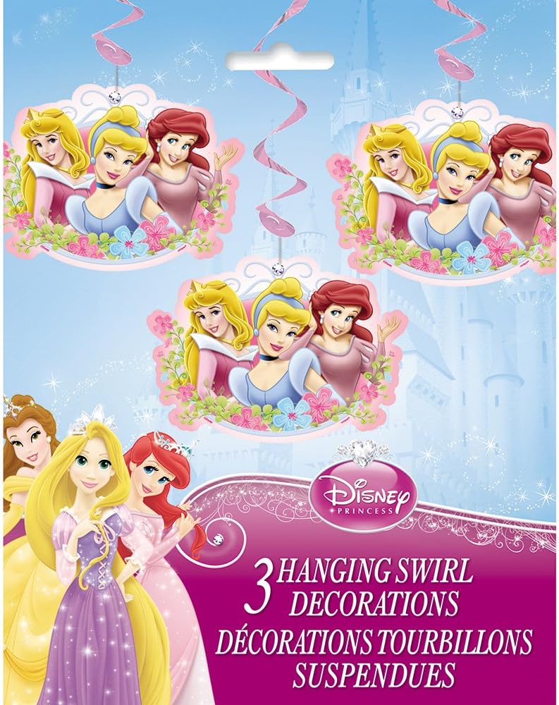 36" Hanging Disney Princess Decorations, 3ct