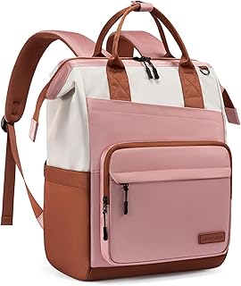 LOVEVOOK Laptop Backpack for Women, 15.6 Inch Travel Backpack for Work College Business, Water Resistant Teacher Nurse Bag with Large Capacity, School Bookbag Bags Cute Daypack fo…