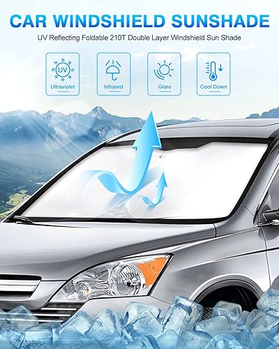 Miniatura 31 de KUST Parasol para parabrisas para Toyota RAV4 2013 2014 2015 2016 2017 2018 accesorios de ventana protector solar plegable bloquea los rayos UV