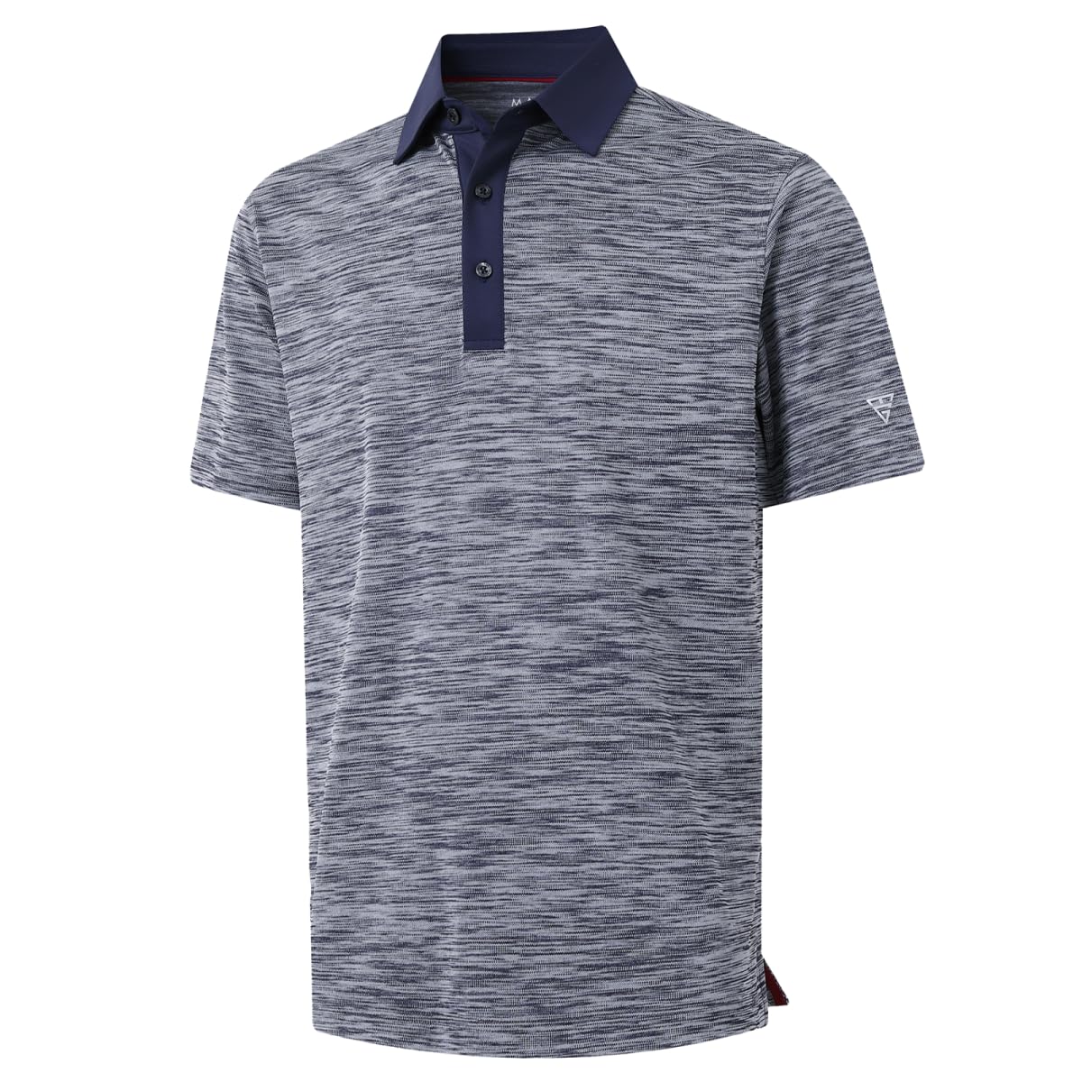 M MAELREG Golf Shirts for Men Dry Fit Short Sleeve Casual Performance Moisture Wicking Heather Pique Collared Polo Shirts
