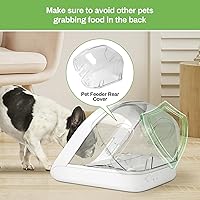 Vista 5 de Cubierta trasera para alimentador automático de mascotas con microchip: evita que las mascotas obstinadas tomen alimentos de la parte posterior