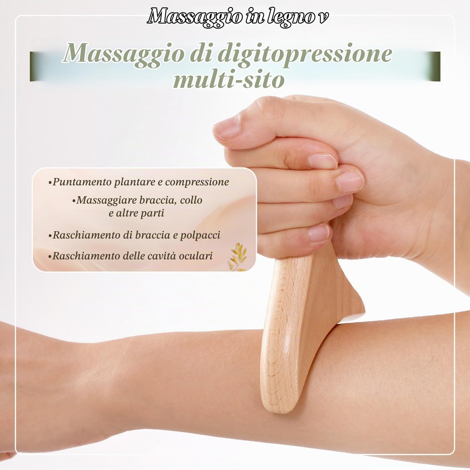 Fanwer Maderotherapie Kit 6 Pezzi Kit Maderotherapie Corpo con Guida Borsa | Rullo di massaggio per rilassamento muscolare, anti-cellulite, drenaggio linfatico