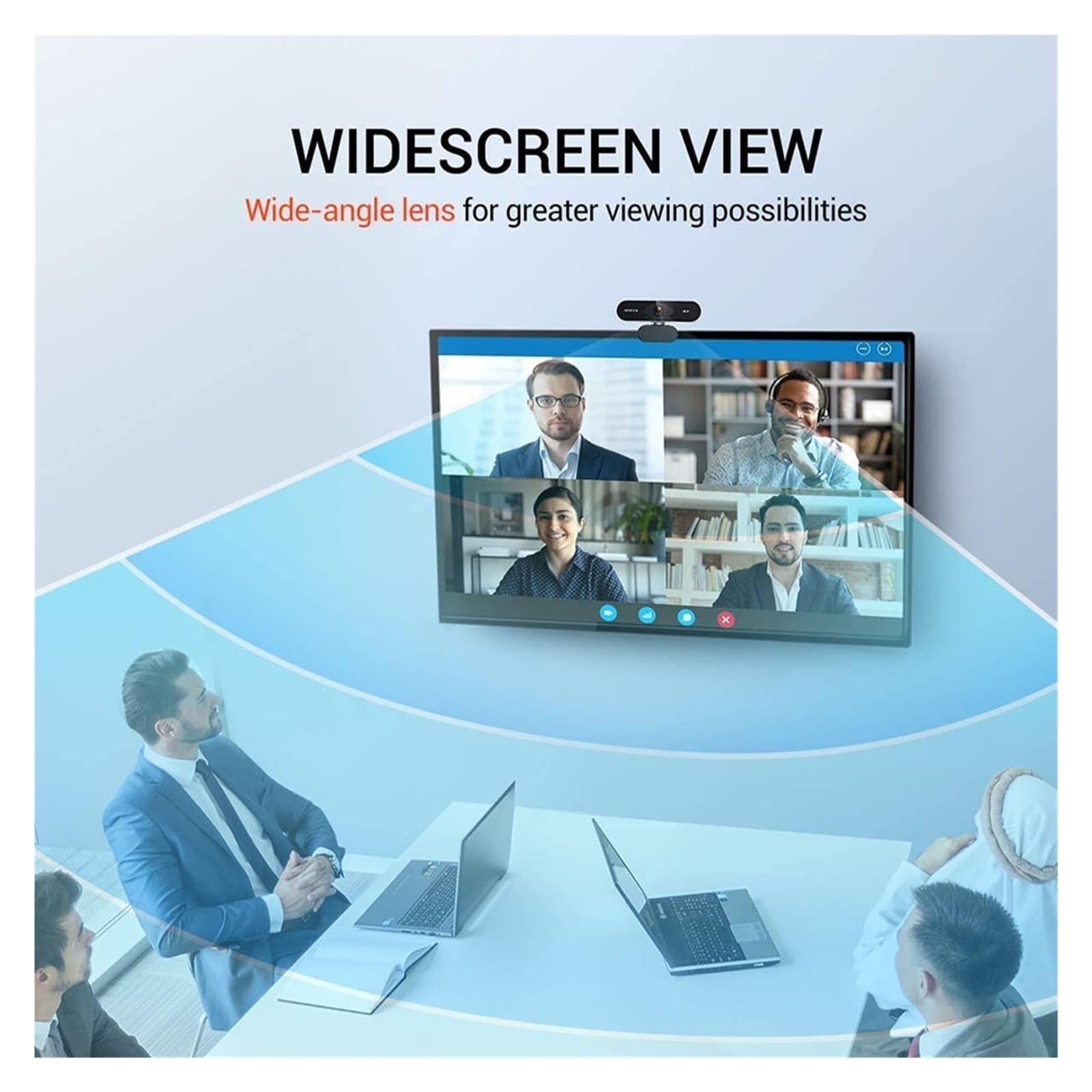Webcam 1080P Streaming Web Camera for PC HD Web Cam con microfono 360 rotazione Webcam USB for computer portatile