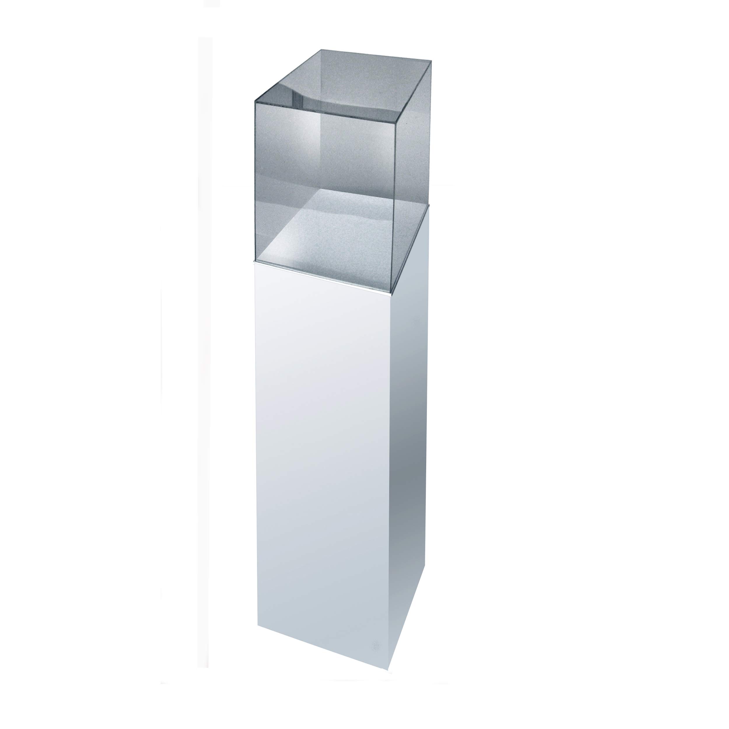 ORUS - Teca con base bianca (30 x 30 x 140(h))