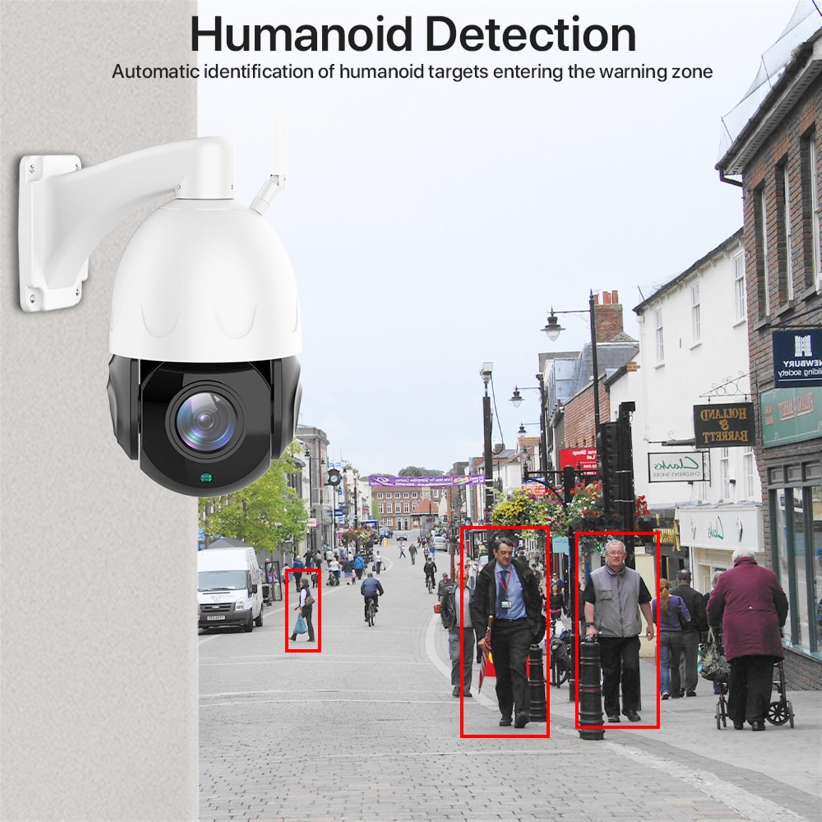 Telecamera Ip Per La Casa, Telecamera IP HD 4G 5MP Zoom 30X esterno WIFI Telecamera PTZ di sicurezza Rilevamento umano Telecamera Speed ​​Dome P2P Videosorveglianza Risoluzione Hd Di Installazione Sem
