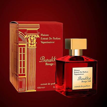 Barakkat Rouge 540 Extrait dePerfum 100ml by Fragrance World - | Saffron | Jasmine | Amberwood | Ambergris - FragMade : Amazon.co.uk: Beauty